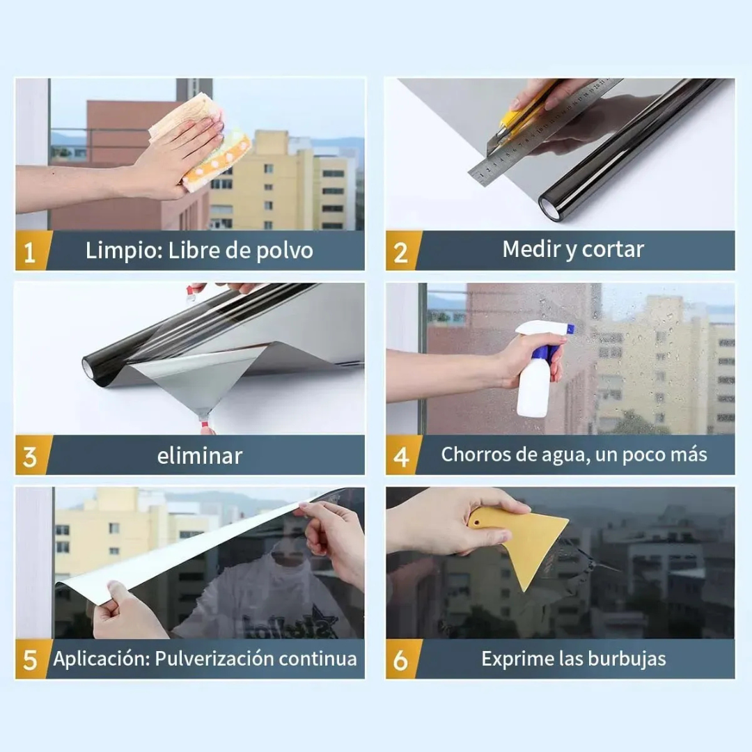 Película Anti-calor UV 60cm X 5 Metros