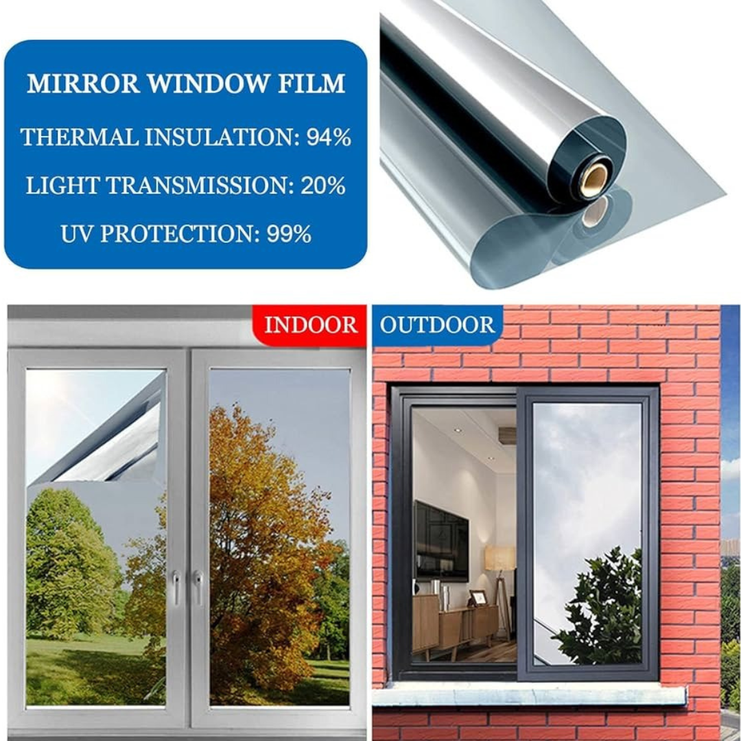 Película Anti-calor UV 60cm X 5 Metros