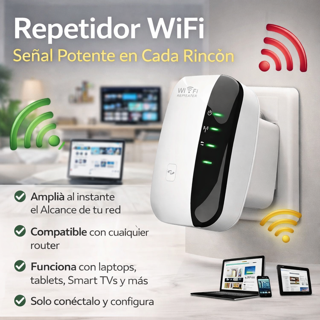 Repetidor Señal WiFi 300 Mbps